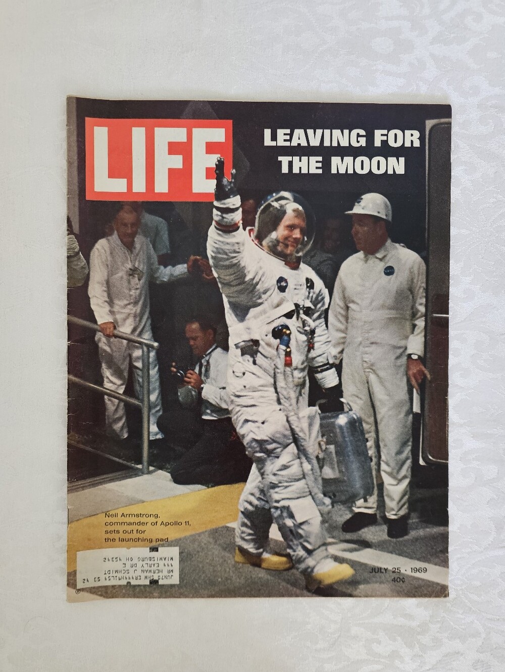 Collectible LIFE Magazine "Leaving for the Moon" - July 25, 1969